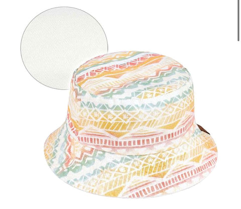 Reversible Bucket Hat- Aztec Print