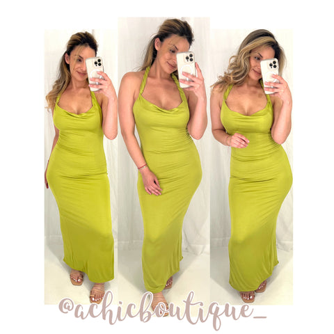 Lina Maxi Dress- Kiwi