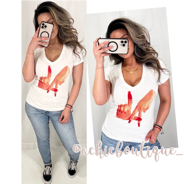 Hot Cheetos LA Fingers V-Neck