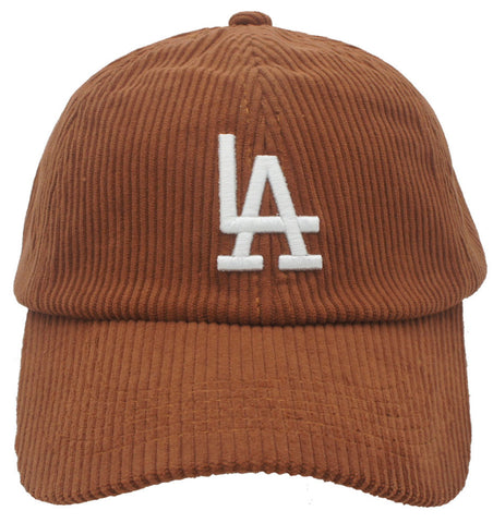 Corduroy LA Hat- Cognac