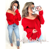 Mia Sweater- Red