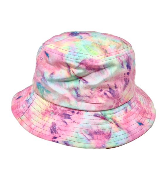 Tie Dye Bucket Hat- Pink