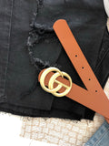 Designer Inspo Belt- Vintage Buckle