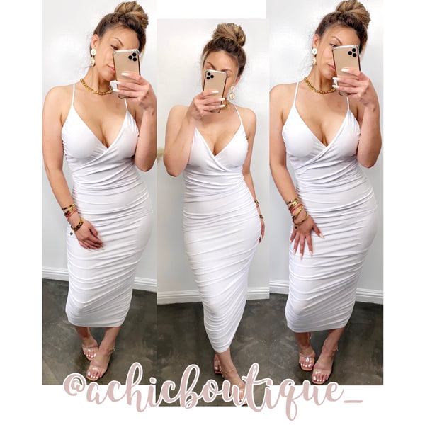 Shayla Dress- White