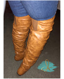 Over The Knee Boots- Tan