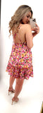 Belen Flowy Dress- Pink Multi