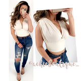 Sienna Cropped Blouse- Ivory